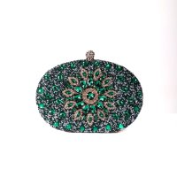 Bolsa clutch verde pedra