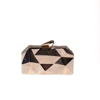 Bolsa clutch dourada